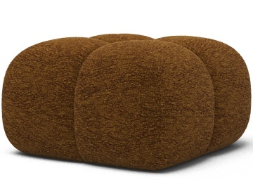Puf Tapitat Covio 85x85x52 cm, maro Chenille – Kendell 22