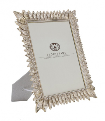 Rama foto argintie din sticla si rasina, 28,4 x 2 x 33,5 cm, Molas Mauro Ferreti