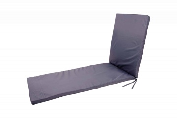 Saltea cu spumă poliuretanică Somnart 50x190, înălțime 4.5 cm, pentru șezlong, doua segmente, husă impermeabilă, culoare gri - Img 4