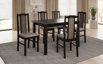 Scaun Chair Vos VII – 43x40x96 cm – Negru / Opium 20 - Img 3