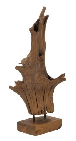 Sculptură Akar din Teak Reciclat, 23x27x64 cm, Mauro Ferretti - Img 2