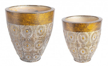 Set 2 suporturi de lumanare, patinate, Aladdin Yes