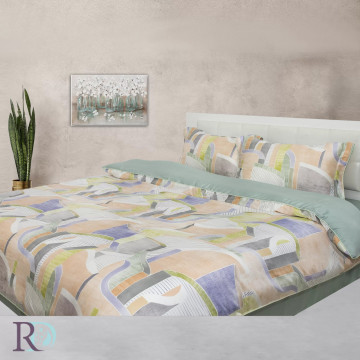 Set de lenjerie de pat, 100% tencel, multicolor, Roxyma Dream Paris - Img 3
