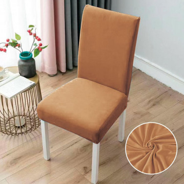 Set huse elastice pentru scaun, uni, 6 piese, portocaliu, SC-05 - Img 1