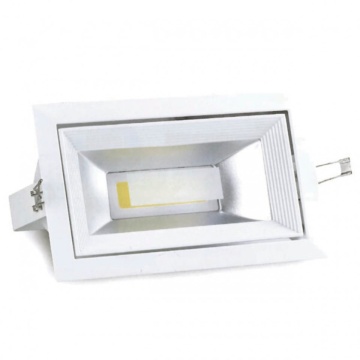 Spot incastrat LED COB Periscope v1, alb, inclinabil, Max 30W, lumina neutra, Kelektron – prezentare comercială suplimentară