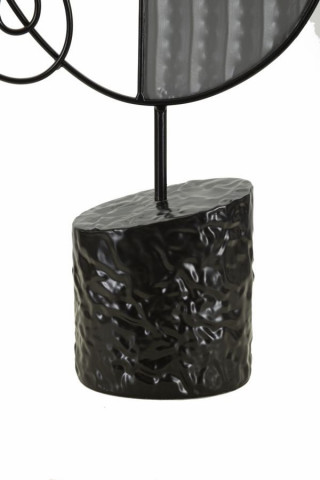 Statueta neagra din metal si MDF, 24 x 8,5 x 49 cm, Picassy Mauro Ferreti - Img 2