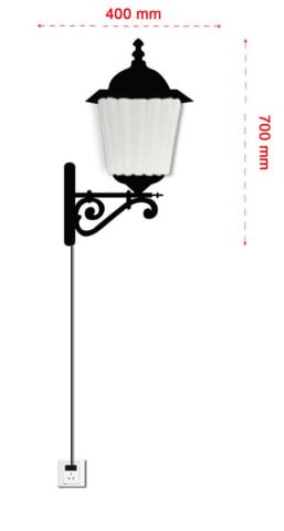 Sticker de perete din plastic, cu iluminare, 70 x 40 cm, Birds Mauro Ferreti - Img 2