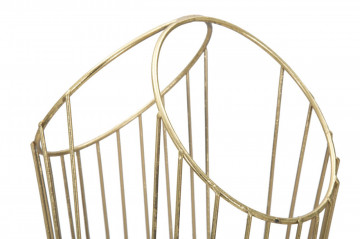 Suport umbrele auriu din metal, 25,5x18,5x60 cm, Stick Mauro Ferretti - Img 3