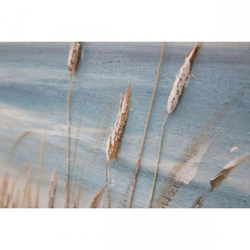 Tablou decorativ din panza si lemn de pin, 100 x 3,8 x 100 cm, Beach Mauro Ferreti - Img 6