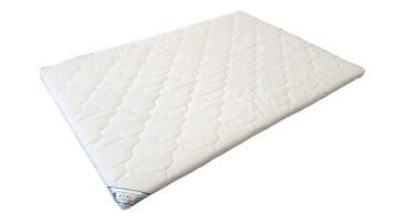 Topper HypoallergenicMed Somnart, cu husa bumbac 100%, detasabila, spalare la 90°C, 90x200 cm - Img 1