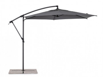 Umbrela de gradina gri antracit din poliester si metal, ∅ 300 cm, Tropea Bizzotto - Img 4