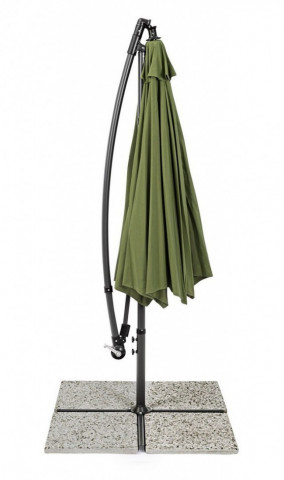 Umbrela de gradina verde olive din poliester si metal, ∅ 300 cm, Texas Bizzotto - Img 3
