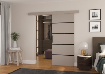 Ușă glisantă montată pe perete MUSCHU – 86x205 cm – Cașmir - Img 2