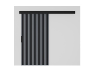Ușă glisantă Perion – 106x1.6x205 cm – Gri / Negru