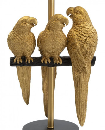 Veioza aurie/neagra din metal, Soclu E27 Max 40W, ∅ 30 cm, Parrots Mauro Ferretti - Img 2