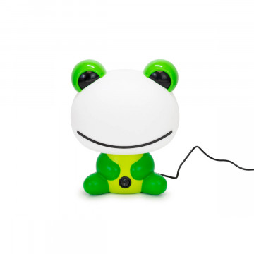 Veioza pentru copii Cute Pet Frog 1, 1x E14 / 7W / 12V, alb / verde, Kelektron - Img 5