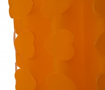 Veioza portocalie din plastic, ø 19 x h31 cm, Cuori Mauro Ferreti - Img 4