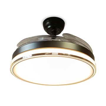 Ventilator de tavan LED Vietor, 4 pale, Ø110 cm, 72W, Negru, Kelektron - Img 6