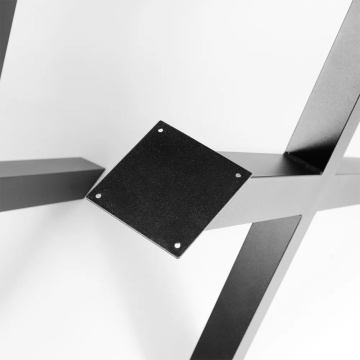 Placă de prindere pregăurită pentru picioare masă metal AlmaCasa Cross