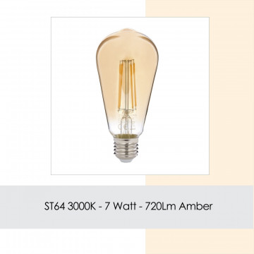 Bec LED, Sage, ST64 Gün Işığı, 7 W, 6500K, 720 Lm, sticla - Img 6