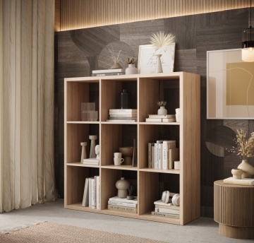 Bibliotecă, 114x113.5 cm, Cleo VI, ADRK Furniture