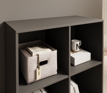 Bibliotecă, 80x80 cm, Lenti, ADRK Furniture – cadru vizual suplimentar al produsului