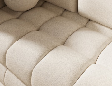 Canapea Kastol , alb chenille extensibil, 137x71x74 cm – Soreli 01 - Img 8