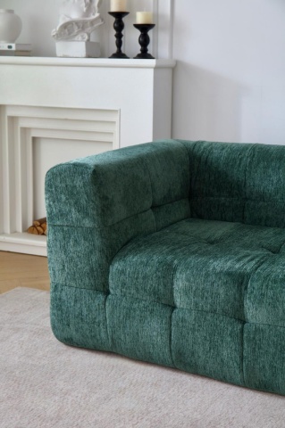 Canapea Memory Foam verde pentru living modern