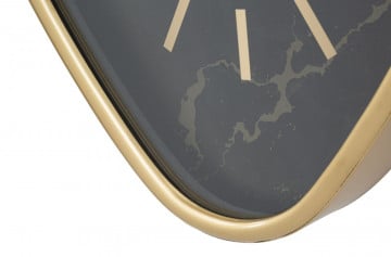 Ceas decorativ negru/auriu din MDF si metal, 40x6x38 cm, Triangle Mauro Ferretti - Img 3