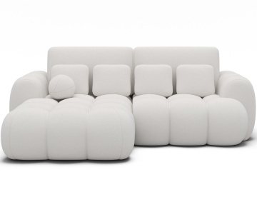 Colțar Covelion extensibil, 260x167x105 cm, orientare stânga – Paolli 01
