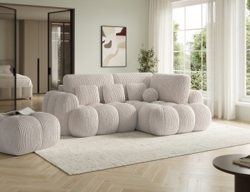 Colțar Cozion extensibil, 267x165x105 cm, orientare dreapta – Modullo 01 - Img 6