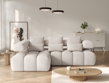 Colțar extensibil electric ELTAP Levvi Stânga 260x184 cm | Funcție pat 110x187 | Design modern premium - Img 3