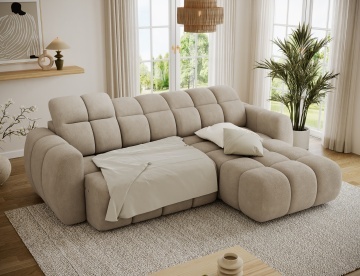 Colțar Fanito extensibil, 288x200x105 cm, orientare dreapta – Amore 18 – prezentare alternativă a produsului