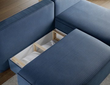 Colțar Livosa extensibil, 220x144x93 cm, orientare dreapta – Jarell 40 – cadru de catalog cu produsul