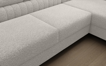 Colțar Louis extensibil, 347x202x92 cm, orientare dreapta – Royal 01 – cadru suplimentar din prezentarea produsului