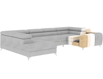Colțar Louis extensibil, 347x202x92 cm, orientare stânga – Jarell 18 – fotografie secundară a produsului