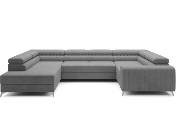 Colțar Louis extensibil, 347x202x92 cm, orientare stânga – Monolith 85
