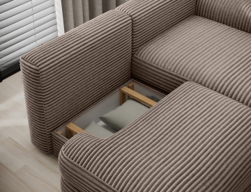 Colțar Ripeli extensibil, 217x175x96 cm, orientare dreapta – Modullo 20 – fotografie de catalog din alt cadru