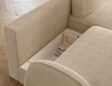 Colțar Tesalia extensibil, 247x150x93 cm, orientare dreapta – Calmora 18 - Img 8