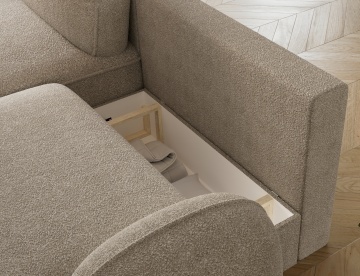 Colțar Tesalia extensibil, 247x150x93 cm, orientare stânga – Royal 18 – prezentare vizuală a produsului