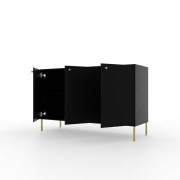 Comodă cu trei usi, 124x41x74cm, Tili System, ADRK Furniture - Img 6