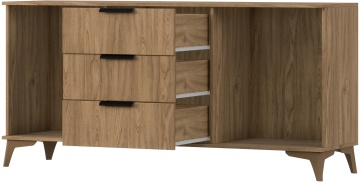 Comodă Entsian 150 Chest of drawer Artisan Oak, 150x40x72 cm - Img 8