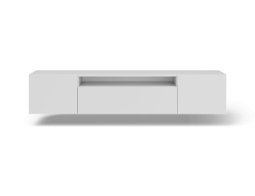 Comodă TV Femur Hanging – 200x41x40 cm – Alb