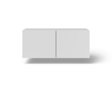 Comodă TV Lila montat pe perete TV – 100x40x41 cm – Alb