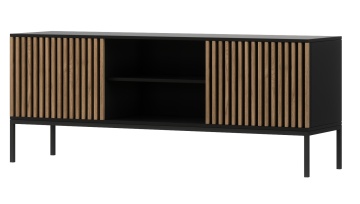 Comodă TV Meorati 150 Media cabinet negru – Negru - Img 9