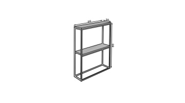 Consolă hol, 60x20x80 cm, MASON, ADRK Furniture - Img 2