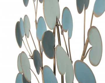 Decoratiune de perete albastra/maro din metal, 89x2,5x90 cm, Tree Mauro Ferretti - Img 3