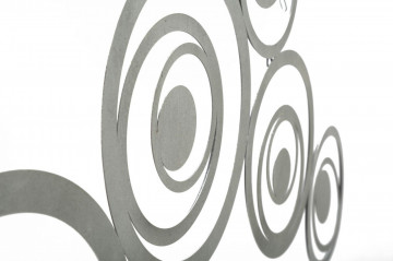 Decoratiune de perete gri din metal, 120 x 1,2 x 60 cm, Bubbles Mauro Ferreti - Img 3