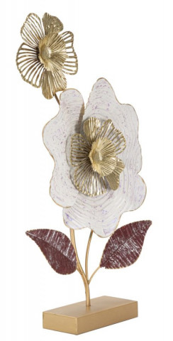 Decoratiune florala multicolora din metal, 35,5 x 9 x 59 cm, Lovi Mauro Ferreti - Img 2