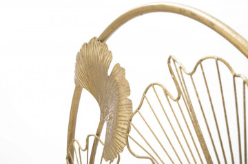 Decoratiune frunze aurii din metal, 50x12,5x64 cm, Little Leaf Mauro Ferretti - Img 4